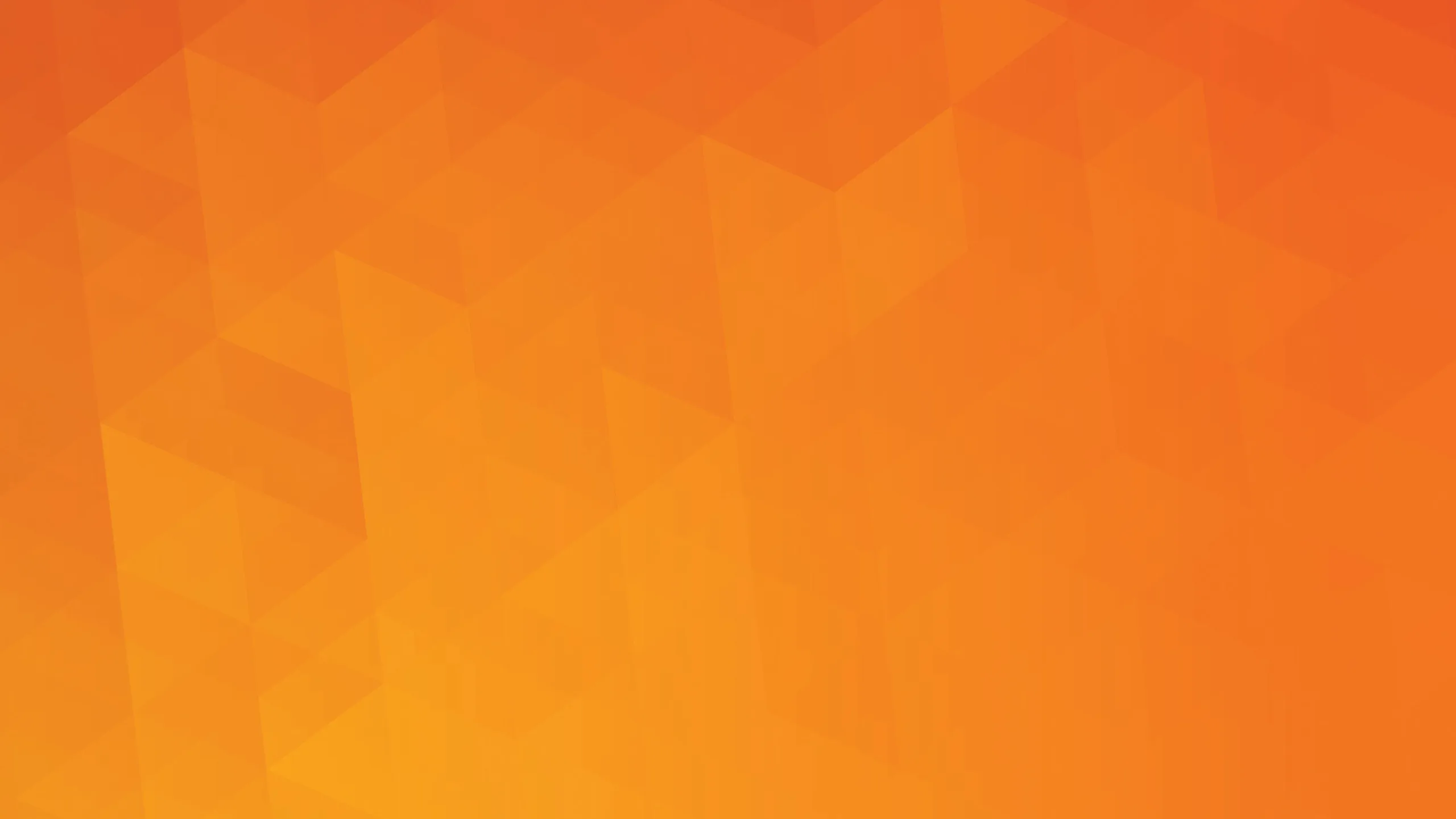An abstract orange gradient background with geometric triangular patterns, creating a vibrant and warm visual effect.